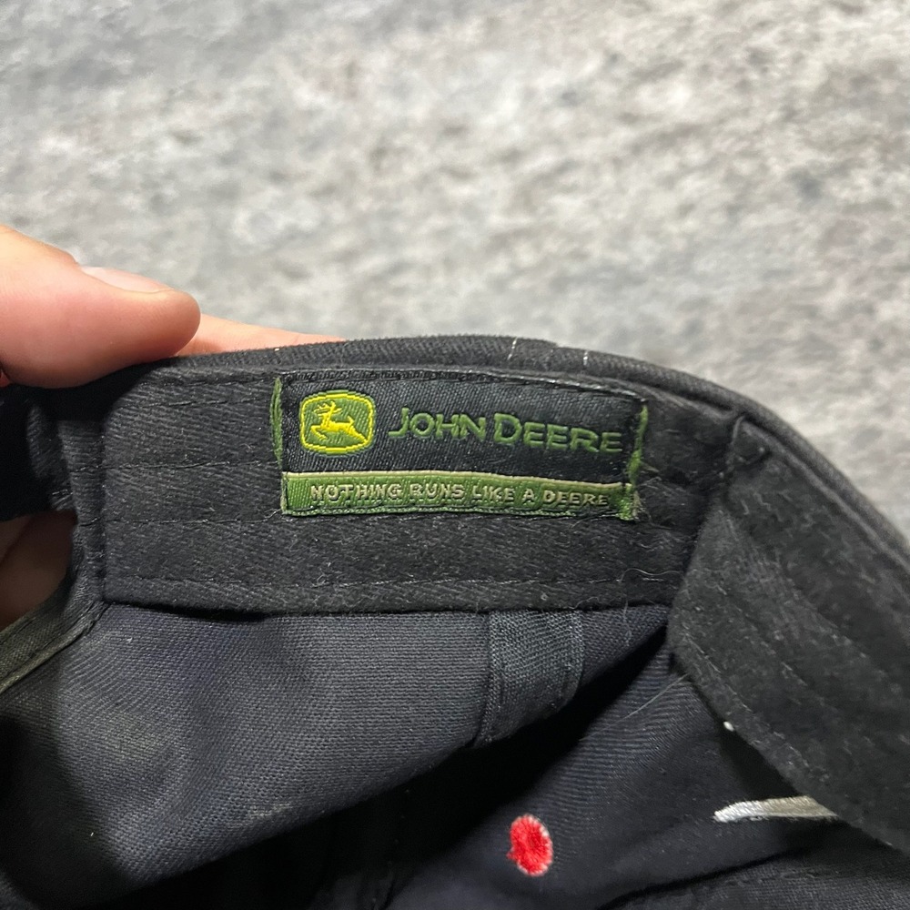 Vintage John Deere Hat Flames Hat‎ Embroidered Grunge Skater Y2K Adjustable Cap - Picture 6 of 7